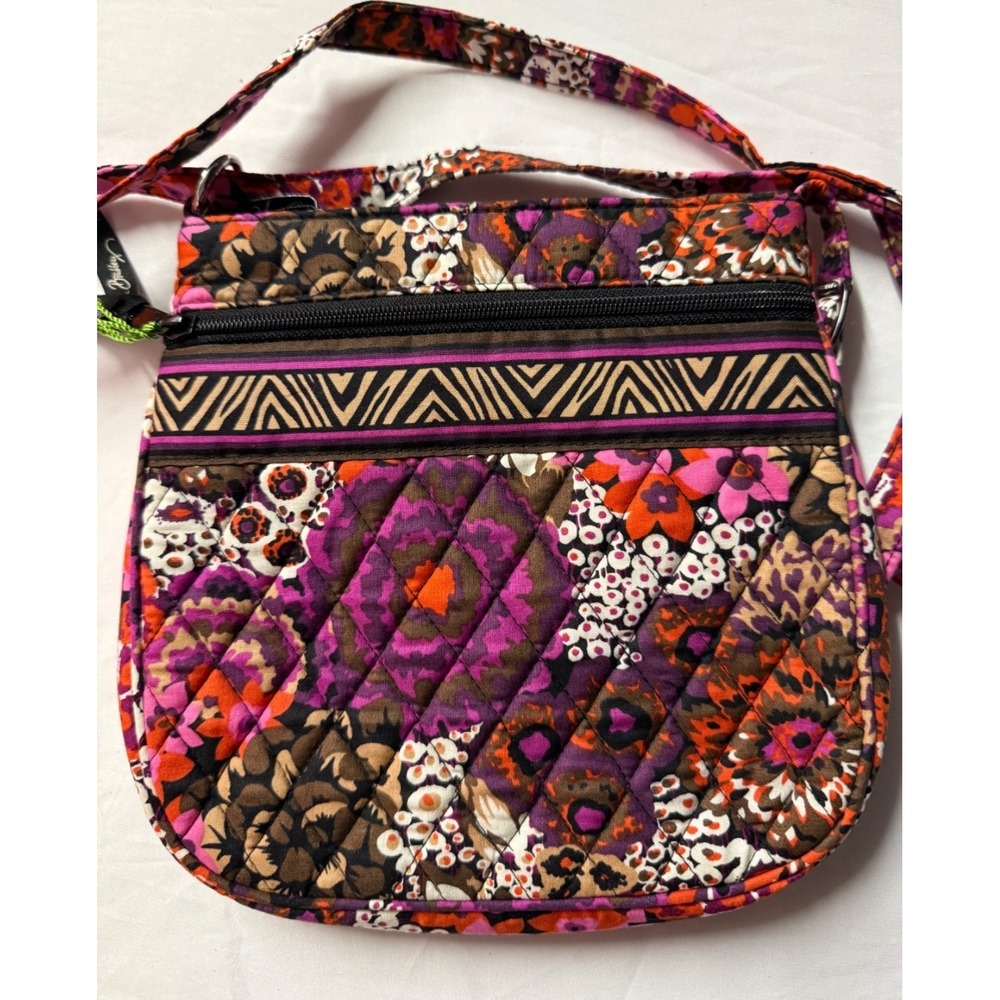Vera Bradley Petite Double-Zip Hipster Crossbody Bag in Rosewood NWTS RARE